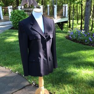 INC Tailored Navy blue Blazer. Fully lined. Excellent condition. 100% New Wool.
